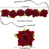 Lystaii Rose Headband Red Rose Flower Crown Woodland Hair Wreath for Valentines's Day Halloween Festival Cosplay...