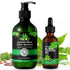 Jamaican Black Castor Oil Shampoo and Black Castor Oil Set, 10.56 fl.oz Strengthen and Restore Shampoo for Damaged Hair + 100% Pure Cold Pressed C...