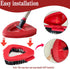 4 Pack Spin Mop Replace Head Base Scrub Mop Brush Head Replacement Shower Floor Scrubber, Stiff Bristle Shower Brush Scrubbing Brush Cleaning Brus...