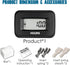 Runleader Digital Hours Counter,AC/DC 5V to 277V for Garden Tractor Generator Scooter Club Car Forklift Leaf Trimmer etc.(1)...