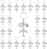 PHAETON 20PCS Earth Airplane Keychains Pilot Aviator Key Chains Journey Aircraft Airplane Pendant Travel Keyring Friendship Jewelry Diy Handmade F...