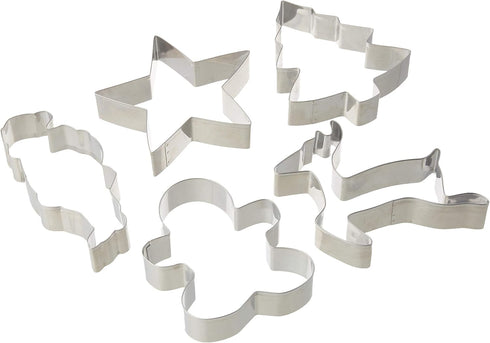 Tovolo Christmas Cookie Cutters, Steel Set of 5, Holiday Baking Supplies One...
