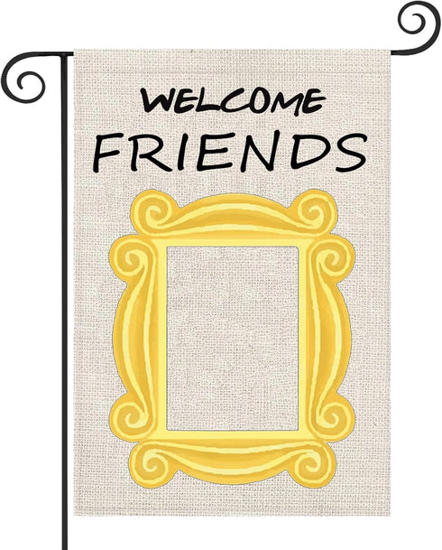ZJXHPO Welcome Friend Garden Flag Inspire Gift Novelty Garden Flag Outdoor Gift (Welcome Friends)...