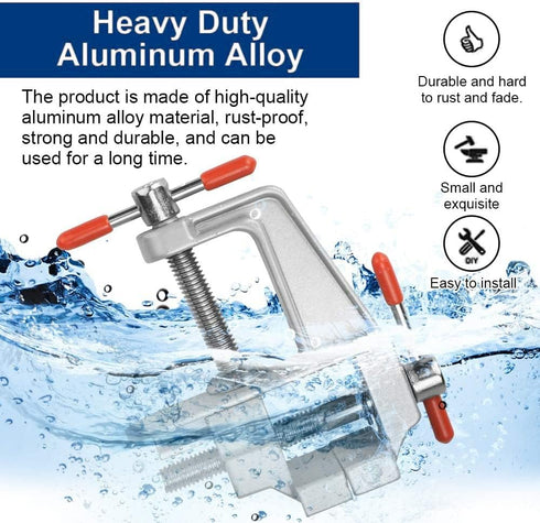 Mini Jeweler Table Clamp Small Hobby Bench Vice Work Bench Vise Bench Clamp Hobby Vise Clamp Small Table Clamp Mini Bench Vice Clamp for Small Wor...