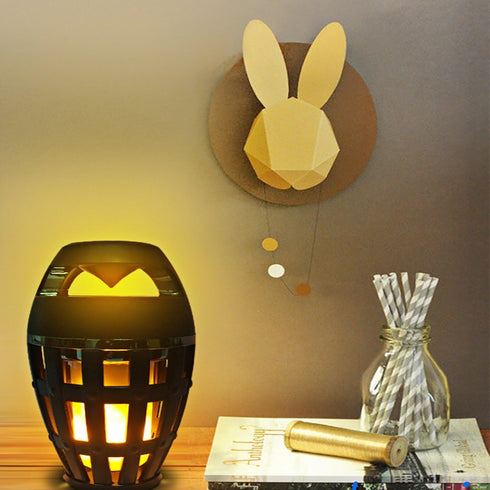 Led Flame Speaker Bluetooth Speaker,Dancing Flames Outdoor Indoor Portable Bluetooth Speaker &Torch Atmosphere Light USB...