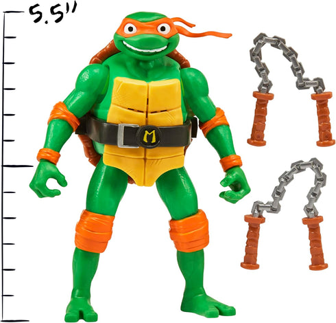 Teenage Mutant Ninja Turtles: Mutant Mayhem 5.5” Michelangelo Deluxe Ninja Shouts Figure by Playmates Toys...