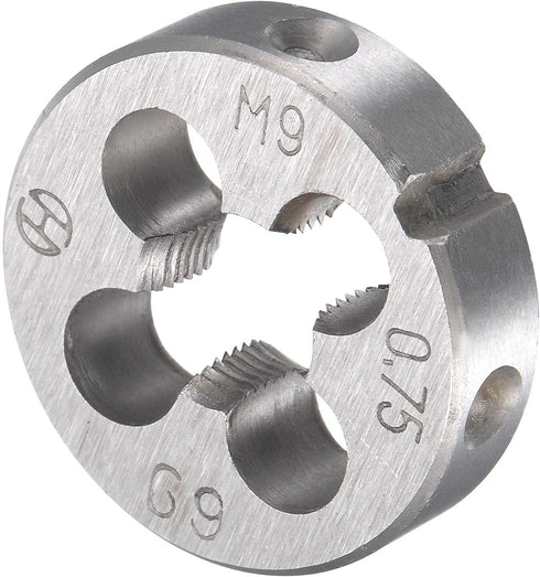 uxcell M9 x 0.75mm Metric Tap and Die Set, Machine Thread Screw Tap with Round Threading Die, Tap & Die Kit for Nut Screw Bolt Thread Repair...