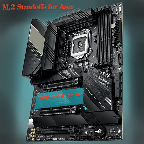 CO-RODE 48pcs M.2 SSD Standoffs and Screws for Asus, Gigabyte, MSI Motherboards...