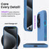 ORNARTO Compatible with iPhone 15 Pro Max Case 6.7", Slim Liquid Silicone 3 Layers Soft Gel Rubber Shockproof Protective Phone Case with Anti-Scra...