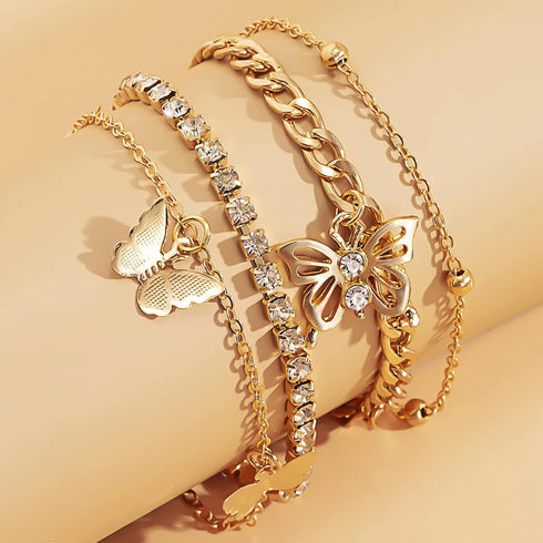 Anklet Bracelets For Women Dainty Multilayer Sparkle Anklet Foot Chain For Women Teen Girls Party Summer Beach Jewelry...