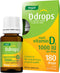 Ddrops Vegan 1000 IU 180 Drops - Daily Vitamin D Liquid - Supports Bone Health & Immune System. No Large Capsules, No Preservatives, Non-GMO, Alle...