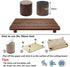 Cutting Board Feet, Walnut Chopping Board Feet, Cutting Board Feet Non Slip, Self Adhesive Feet, Wooden Cutting Board Legs with Screw (Walnut Shor...