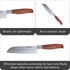 IMUSA 6in Chef WL Stainless Steel Santoku Knife with Wood Look Handle...