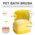Pet Bath Brush Dog Scrubber for Bath Pet Shampoo Brush Dog Bathing Brush Pet Bubble Brush with Silicone Loop Handle for Long Short Haired Dogs and...