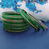 Efulgenz Indian Bangles for Women Indian Bangle Set Rhinestone CZ Plain Metal Bracelet Bangle Jewelry for Women (Green, 2-6)...