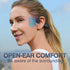 Bone Conduction Headphones with Noise-Canceling MIC, Bluetooth Waterproof Sport Headphones, Open Ear Stereo Headphones up to 10H Playtime, Wireles...