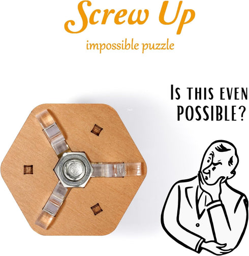Impossible Puzzle - Brain Teaser Puzzle for Adults - Mechanical Logic Mind Game...