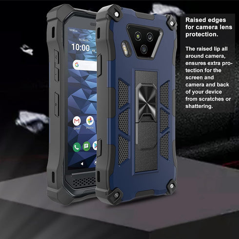 Ailiber Compatible with Kyocera DuraForce Ultra 5G, DuraForce UW E7110 Case with Screen Protector, for Magnetic Car Mount, Kickstand Holder, Milit...