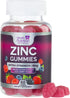 Zinc Immune Support Supplement 50mg, Max Strength Zinc Supplement Gummy for Radiant Skin & Immune Health Support for Adults, Nature’s Antioxidant ...