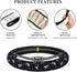 Unicorn Star Steering Wheel Cover for Women Men Girls Car Accessories Decor Anti-Slip Neoprene Auto Steering Wheel Covers Protector Universal 15 I...