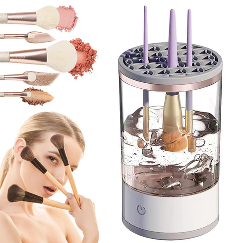 Cosmetic Brush Cleaner, Brushly Pro Makeup Brush Cleaner, Electric Makeup Brush Cleaner, Automatic Spinning Makeup Brush Cleaner For For All Size ...