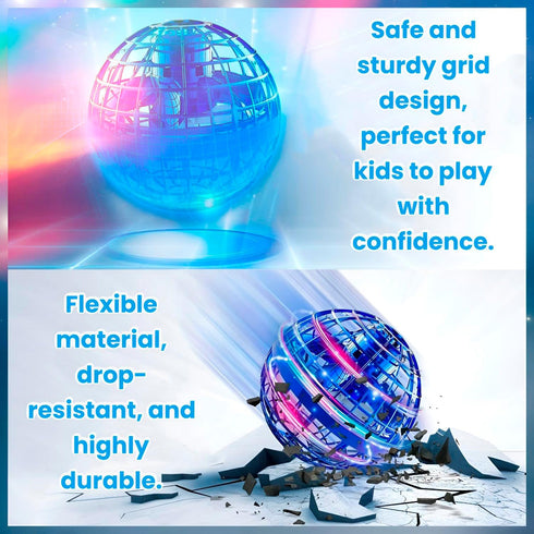 Toys 2024 Flying Orb Ball - Upgraded Boomerang Ball with LED Lights, Hand Controlled Cosmic Globe Toy for Kids 6+, Teens, and Adults - Indoor Outd...