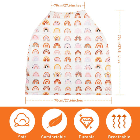 Boao Stretchy Baby Car Seat Cover Baby Car Seat Canopy Nursing Cover Carseat Canopy for Babies Breastfeeding and Car Seat Multi Use Shopping Cart ...