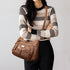 Womens Crossbody Bag Soft Leather Handbags Multi Pocket Satchel Waterproof Hobo Shoulder Bag Messenger Bag...
