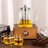 Glass Teapot with infuser, Tea Infusers for Loose Tea, Small Loose Leaf Tea pot, Heat resistant, Ideal for Tea Parties and Stovetop Brewing?600ml...