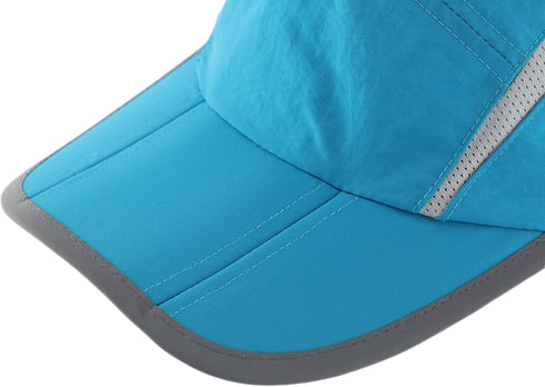 Connectyle Foldable Mesh Sports Cap with Reflective Stripe Breathable Sun Runner Cap...