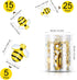 Hicarer 45 Pieces Tiny Bees Craft Decoration Party Decor Flatback Honey Resin Bee Shaped Embellishment with Storage Box for DIY Craft Home(0.98 In...