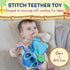 Kids Preferred Disney Baby's Lilo and Stitch - Stitch Plush and Sensory Crinkle Teether Toys for Newborn Baby Boys and Girls 10 inches...