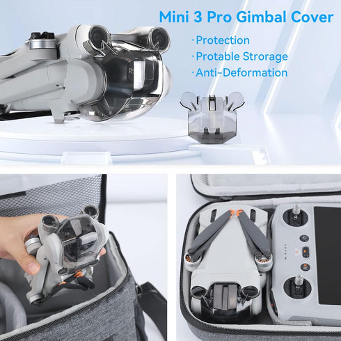 Rcgeek Gimbal Cover Lens Protector Hood for DJI Mini 3 Pro, Transparent Gimbal Protector Dustproof Cap for DJI Mini 3 Pro Drone Accessories...