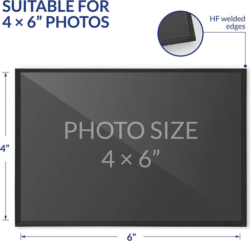 12 Pack 4x6 Inch Magnetic Picture Frames; Photo Pocket Frames with White Borders for Fridge 4 x 6 Inch Great for Displaying Pics on The Refrigerat...