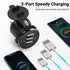 12V USB Outlet, 3 USB Charger Socket 12V/24V Car USB Charger Socket for Car Boat Marine Bus Truck Golf RV Motorcycle and More 2-Pack......