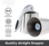 OGGI Bottle Stopper - Ideal for Champagne & Sparkling Wine, Stainless Steel Wine Topper Set - Stylish Wine Saver Stoppers with Airtight Wine Seale...