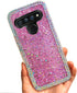 Case for LG Stylo 6 Case Glitter, Pink Glitter Sparkly Shiny Bling Sparkle Cute Cover, Anti-Scratch Soft TPU Slim Fit Shockproof Protective Phone ...
