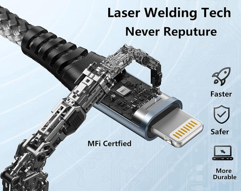 ohbox Short iPhone Charger Cable 3Pack 12 inch Lightning Cable 1FT iPhone Charging Cord Compatible with iPhone 14/13/12/11/Pro/Max/Mini/X/Plus/8/7...