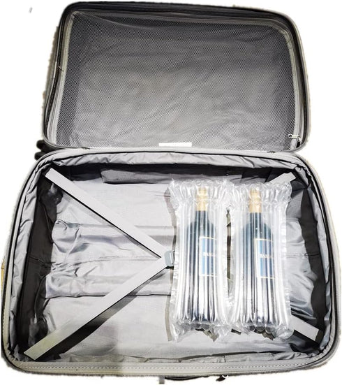 Inflatable Wine Bottle Protector for Travel,16 Packs Wine Bottle Shipping Packaging Airplane Travel, Air Column Cushion Bags with Free Pump...