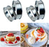 12PCS English Muffin Rings, Double Rolled Stainless Steel Cooking Rings, Crumpet Rings 4 + 3.15 Inch Round Metal Cooking Pastry Ring Molds for Kit...