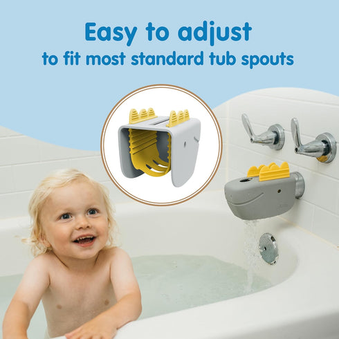 Dr. Brown’s CleanUp Dino-Soft Baby Bath Spout Cover, Soft and Safe on Tub Faucet, Toddler Bathtub Safety for Kids, BPA Free, Certified Plastic Neu...