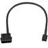 CRJ 4-Pin to Slimline SATA Power Adapter Cable - 12-inch (30cm), Black Sleeved - Power 6-Pin Slimline SATA Disk Drives with a 4-Pin Peripheral Mol...