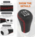 DREAMIZER Shift Knob 5 Speed Manual Stick Shift Knobs Universal Handle Leather Gear Shifting Knob for Replacement Broken Shifter Knobs Fit for Mos...