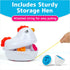 PREXTEX Find & Match Shape Matching Easter Eggs with Shapes and Numbers, Chicken Carrying Case...