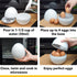 Egg Cooker for Microwave - 4 Egg Capacity Microwave Egg Cooker for Hard Boiled Eggs | Food-Grade Soft, Medium and Hard Boiled Egg Cooker | Easy to...
