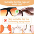 Eyeglass Nose Pads Anti Slip, Silicone Adhesive Glasses Nose Pad Kit with Air Bag 0.14'' Heighten Nose Grips, Soft Nose Pads for Glasses Eyeglasse...