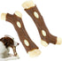 Dog Bones Chew Toys for Aggressive Chewers, 2 Pack Real Beef Flavor,Indestructible Dog Teething Chew Toys for Large/Medium/Small Puppies Breed,Tou...