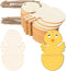 Egg Chicken Shape Wooden Easter Egg Cutouts Blank with Twines Wood Slices Ornaments for Christmas Birthday Party Happy Easter Spring Home Decor DI...