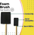 PANCLUB Foam Paint Brush Set 2 inch, Sponge Brush Paint 20 Pack with Wood Handles,Great for Art, Varnishes, Acrylics, Stains, Crafts...