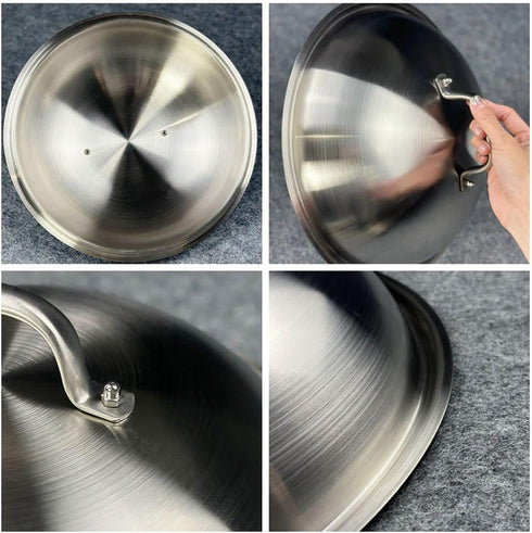 Griddle Accessories - Heavy Duty 12 Inch Round Basting Cover - Stainless Steel - Cheese Melting Dome and Steaming Cover - Best for Use in Flat Top...